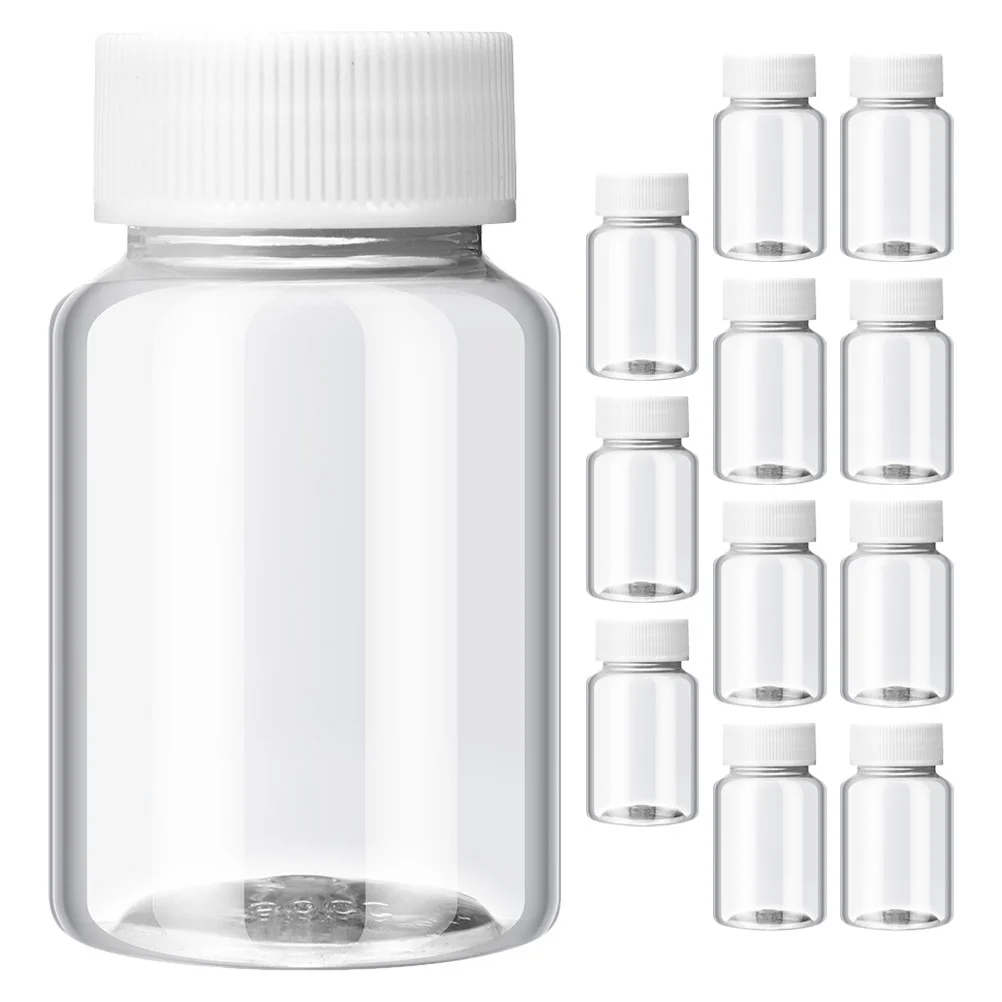 

12 шт. Контейнер для хранения Бутылка с крышками Дорожные бутылки Размер Контейнеры Жидкие лекарства Необходимость Домашнее животное