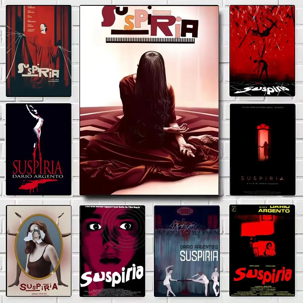 Movie Suspiria Poster Modern Wall Art for Bedroom Living Room Cafe Bar Aesthetic Home Decor Gift