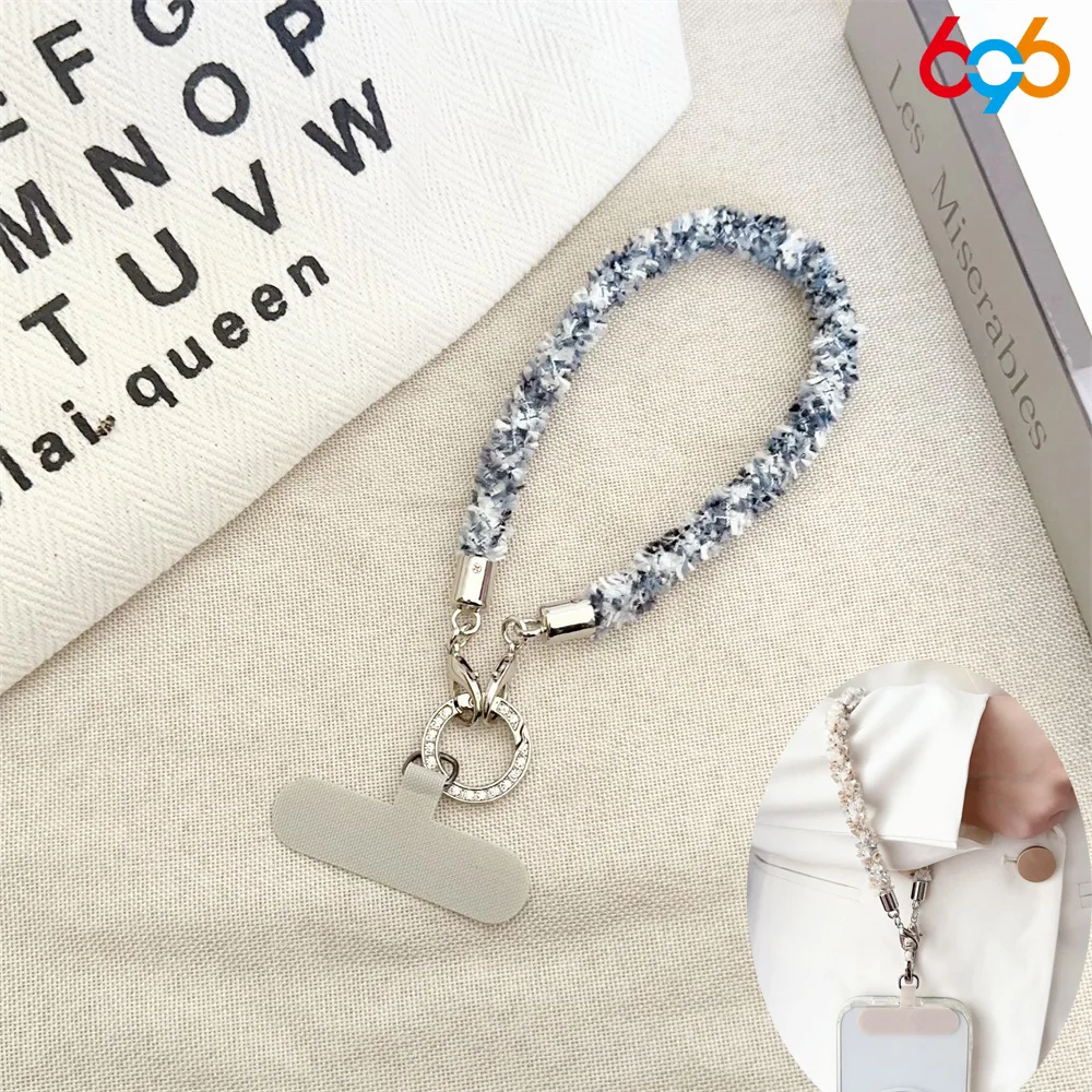 

Плюшевый маленький свежий подвесной брелок для девочек, многоцветный подвесной веревка для мобильного телефона, предотвращающая потери, ручная подвесная веревка, подарок