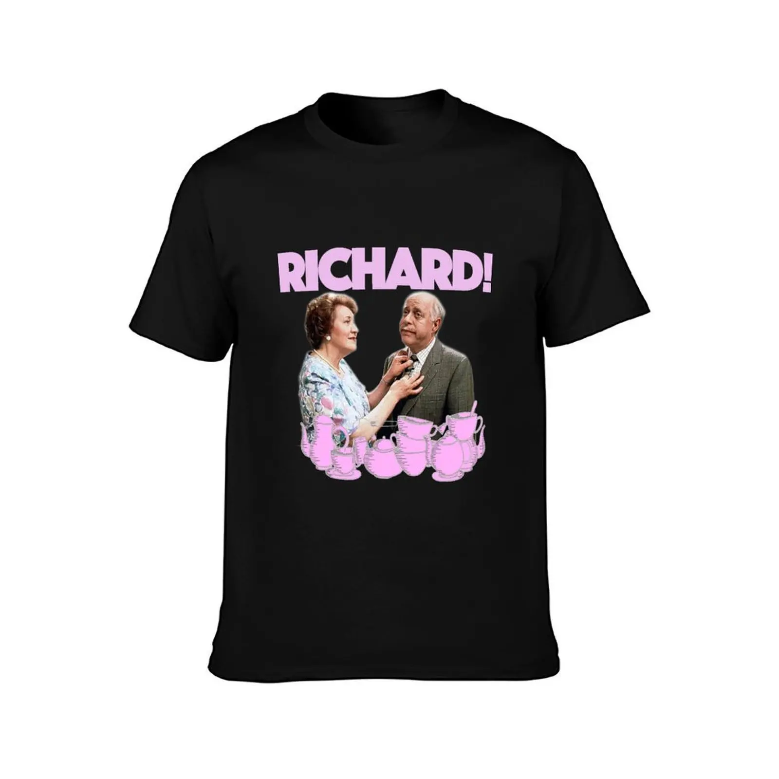 Richard Bucket! T-Shirt Summer Casual Cotton Tee Oversized Streetwear Tops Vintage Graphic Print Loose Fit Short Sleeve