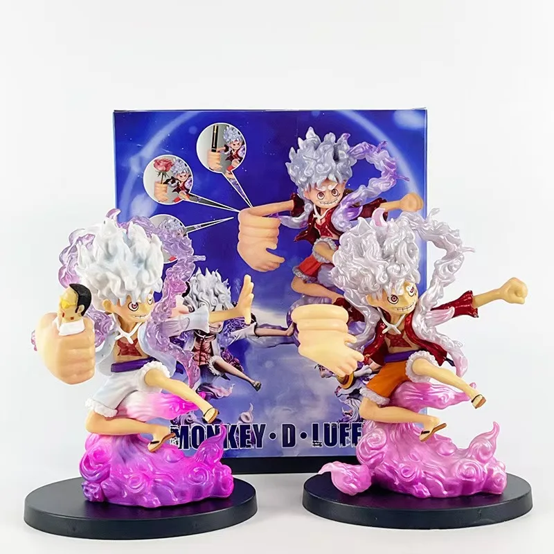 New Nika Gear 5 Monkey D. Luffy Anime One Piece Figure PVC Model Toys Room Decor Desktop Ornament For BIrthday Gifts