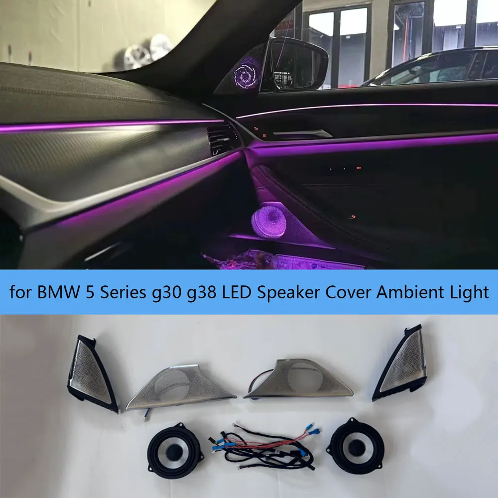 LED Ambient Light Speaker Cover Kit for BMW 5 Series G30 G38 Speaker Cover Ambient Light