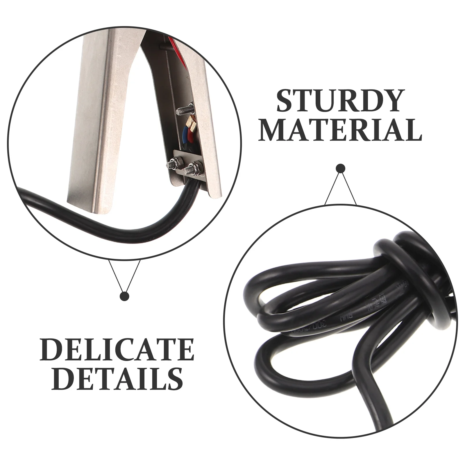 Penjepit Pembumian Anti Listrik Statis Baja Tahan Karat Kabel 3M Untuk Keamanan Penanganan Bahan Bakar SPBU Perawatan Penjepit Pembumian