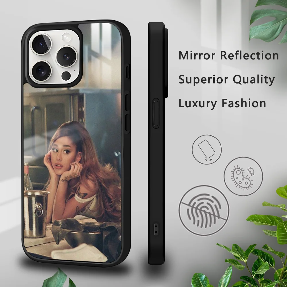 Singer A-Ariana Grande Phone Case For iPhone 16 15 14 13 12 11 Pro Xs Max Mini Plus Celulares Hard Funda