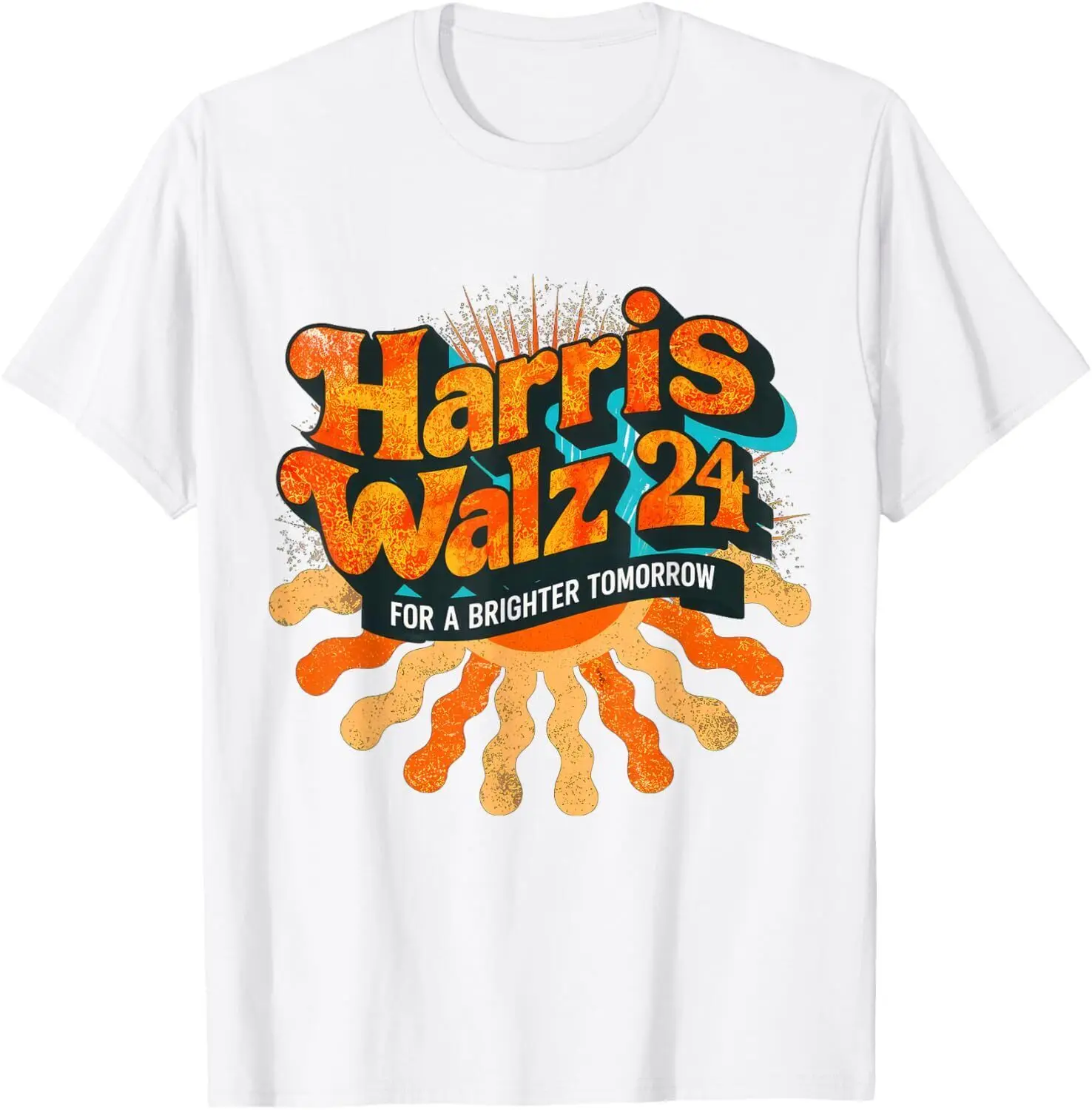 Harris Waltz 2024 For A Brighter Tomorrow Boho Aesthetic T-Shirt