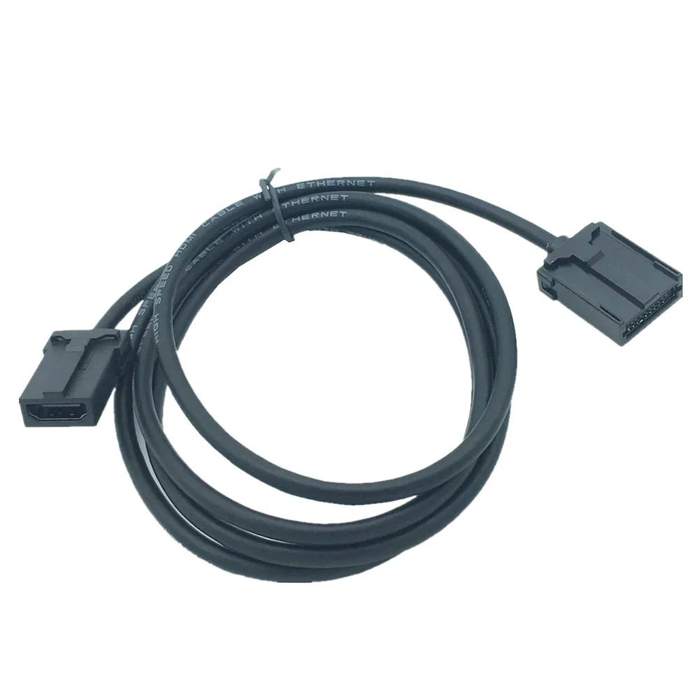 1pc HDMI-compatible 1.4 Type E Male to HDMI-compatible Type A Female Jack AV Video Audio Connector Cable Cords 1.5m 5ft