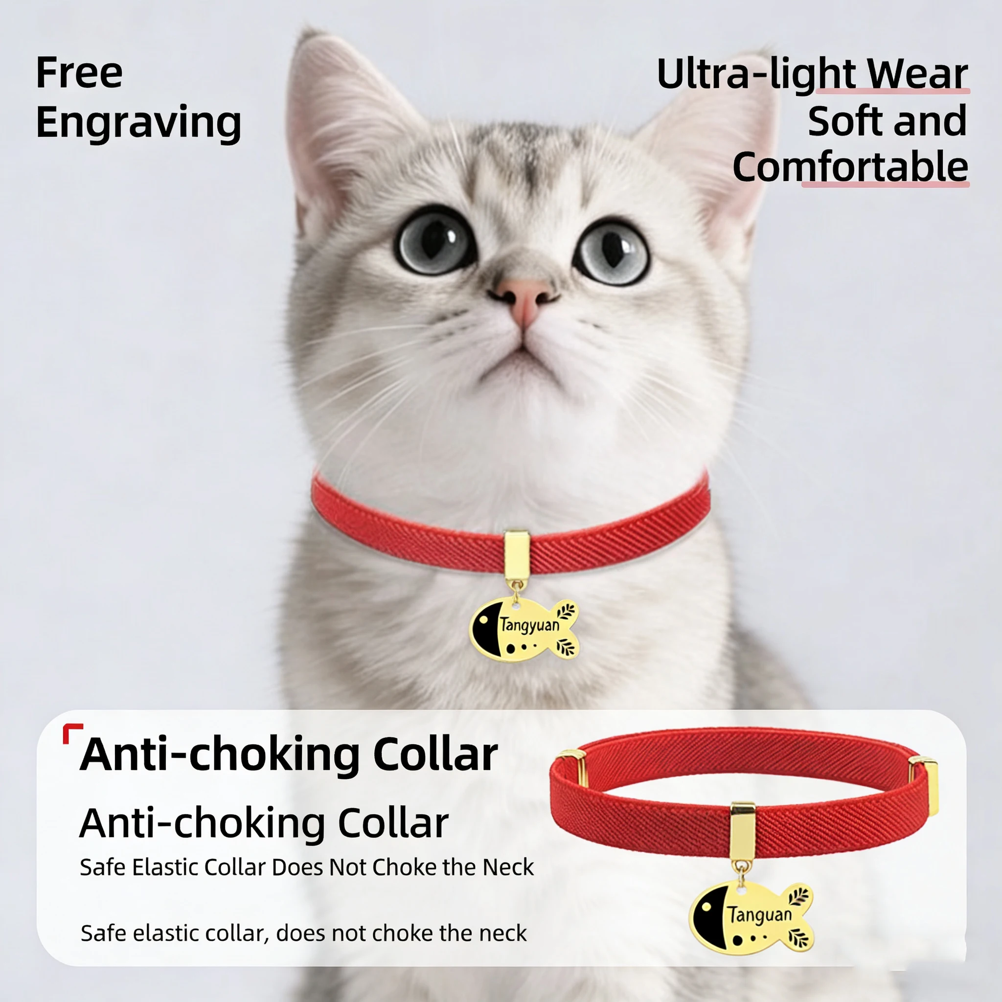 ปลอกคอแมวสั่งทำพิเศษฟรี สร้อยค - Gps Tracker Cattle Collar บทวิจารณ์และราคา