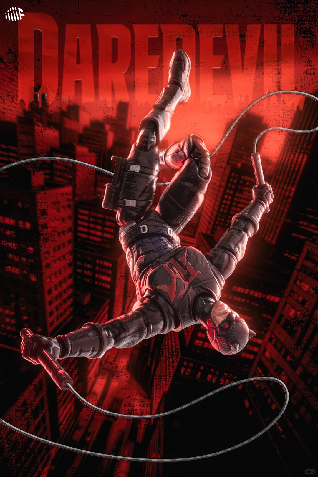 Blokees Daredevil Born Again Poseable Model Kits Champion Class Action Figures Collectible Ornament Assembly Model Toys For