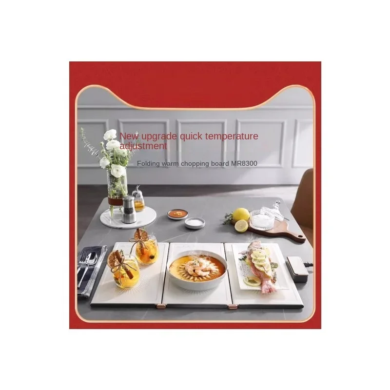 Folding Dishes Warming Plate Food Insulation Board Dishes Warming Keeping Plate Household Warm Vegetable Mat Multi-Functional