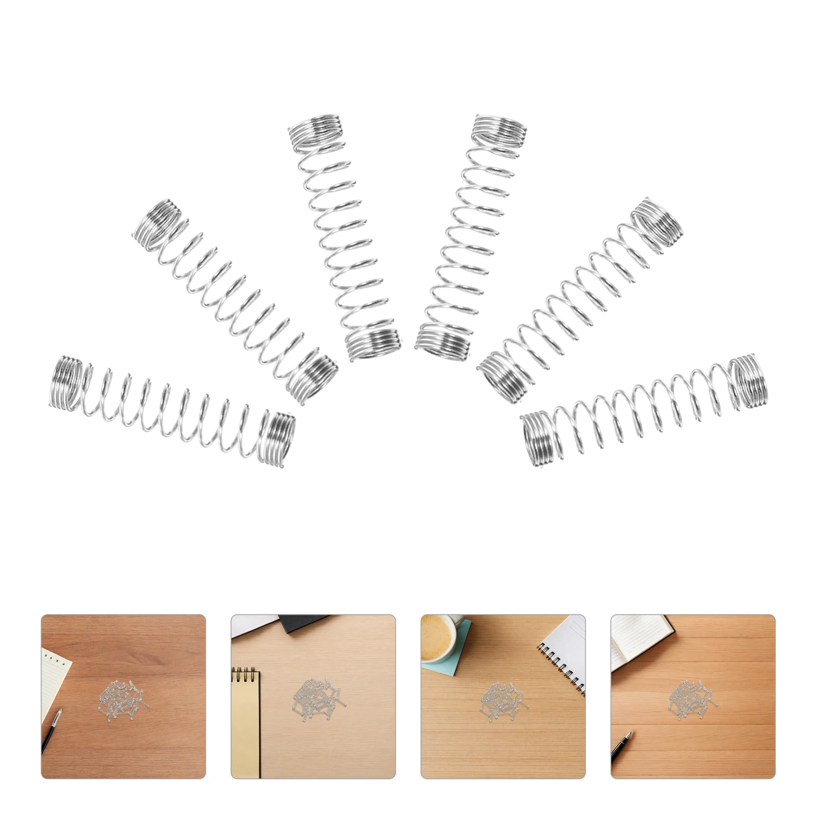 

50Pcs 0.4mm Wire Diameter 4.5mm Od 18Mm Length Stainless Steel Pen Springs Universal Compatibility Office School