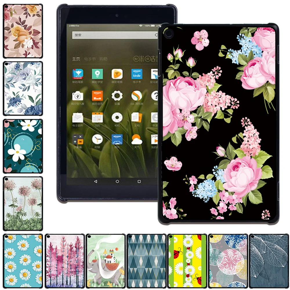 Picture Cover for Amazon Fire HD 8 10th 2020/HD 8 Plus/HD 10 11th Case/Fire HD 8/Fire HD 10/Fire 7 Hard Shell Back Tablet Case