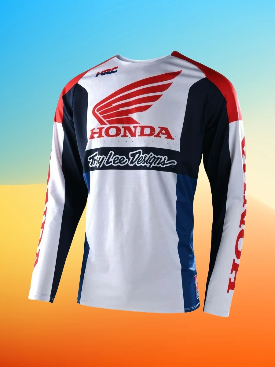 

Honda High Performance Motocross Long Sleeve T-Shirt Quick Drying Breathable Gear For Off-road Riders And Mountain Bikers Jersey