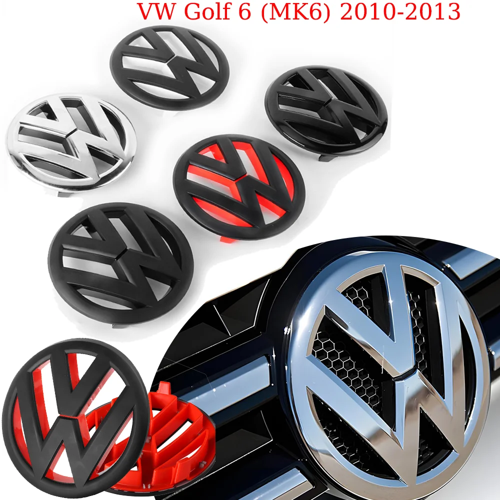 2pcs/set Silver Original Replace type Car Rear Trunk Badges Lid Emblem Front Rear Logo For VW Golf 6 (MK6) 2010-2013 Accessories