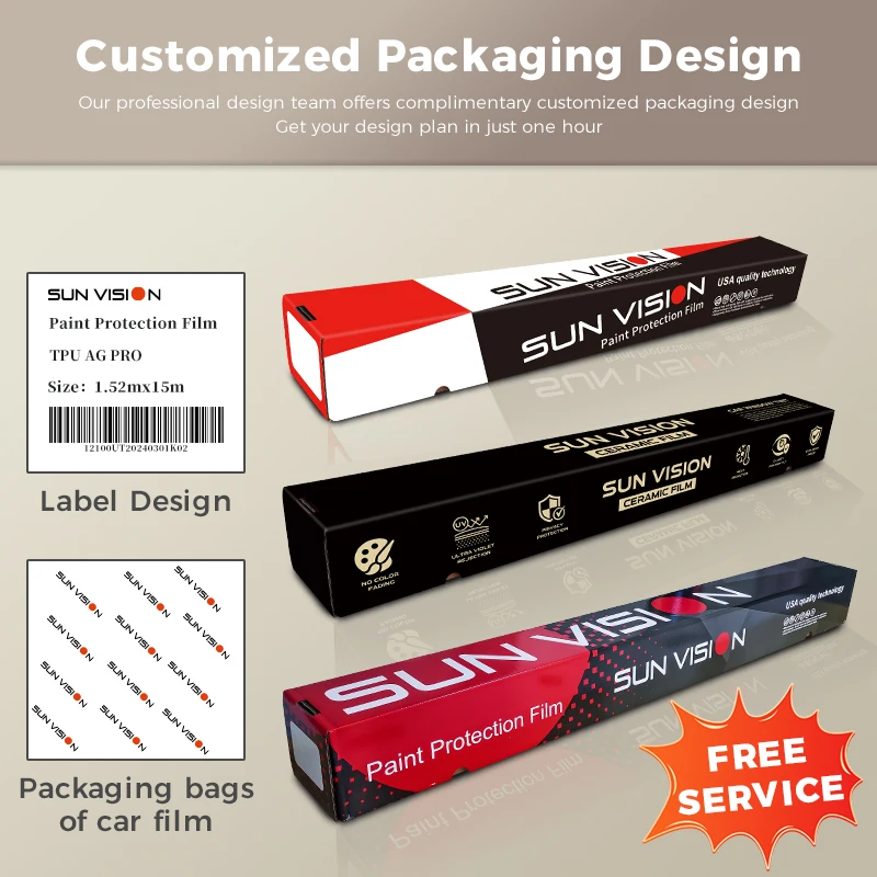 Helder Zandbestendig Hittereparatie Anti-krasverdeler Glanzende zelfherstellende TPU 8-mil hydrofobe TPU-beschermfolie PPF