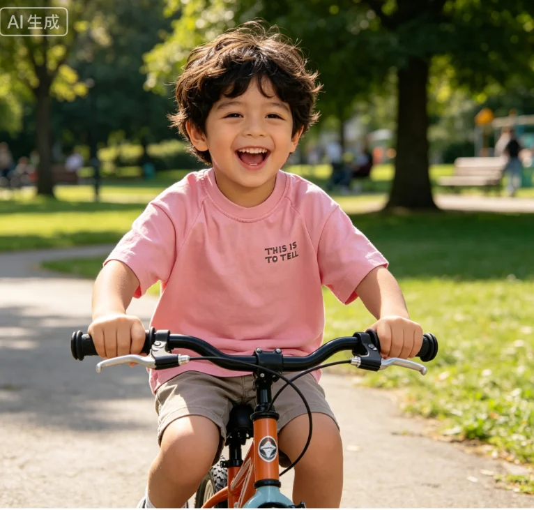 

2026 Summer New Design Childrens T-shirt Korean Style Boys and Girls Pink Letter-Print Short-Sleeved Shirt Kids Korean Fashion