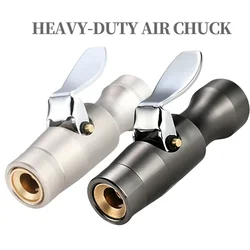 Self-Locking Tire Air Chuck, No Air Leakage Double Teeth Lock on Tire Chuck, for Inflator Gauge Compressor Accessories