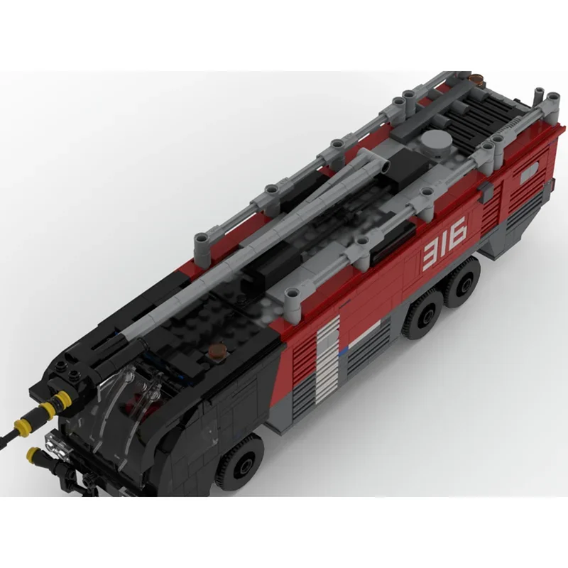Moc Building Blocks Rosenbauer Fire Truck Technology Modular Bricks Model  Gifts Christmas Toys DIY Sets Assembly