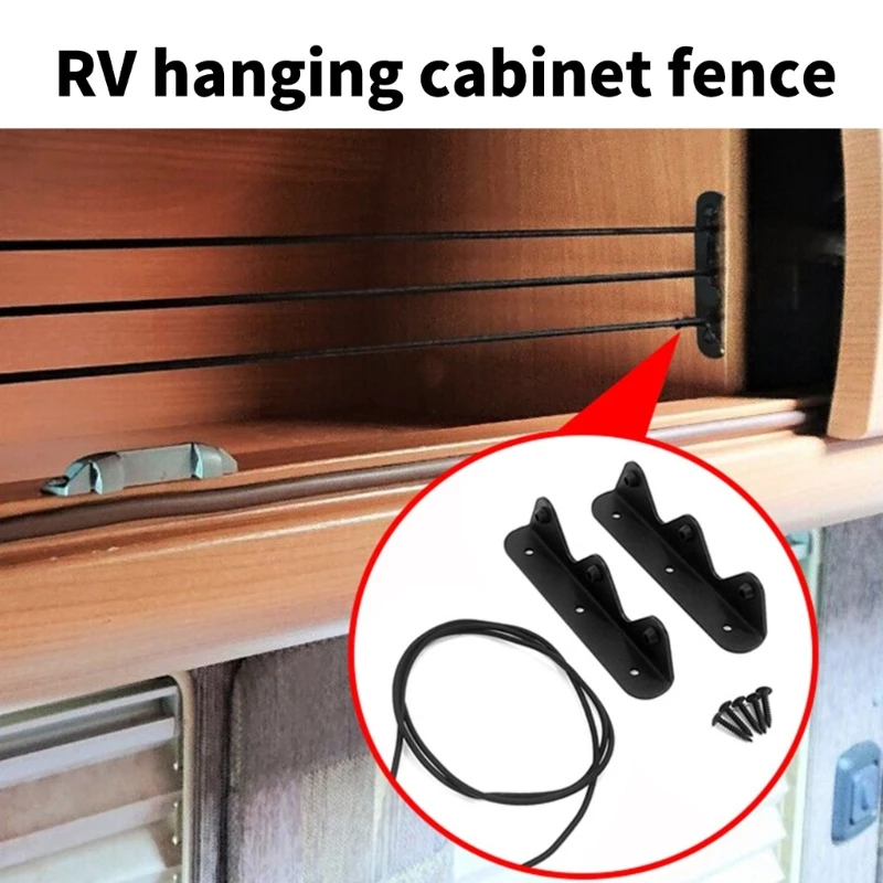 Upgrades Yacht Cabinet Safety Bungee Cord Barrier Adjustable Secure Retention Strap Not Fall Elastic Netting for Storage X37F