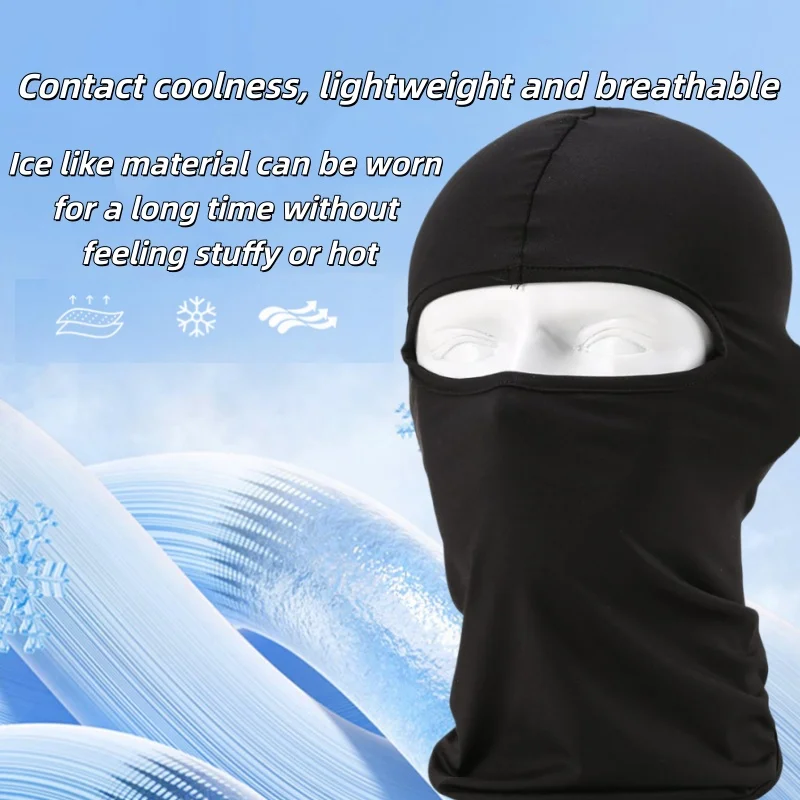 Outdoor Cool Sunscreen Balaclava Motorcycle Face Mask Lycra Moto Biker Wind Cap Mask Stopper Windproof Bicycle Cycling Headgear