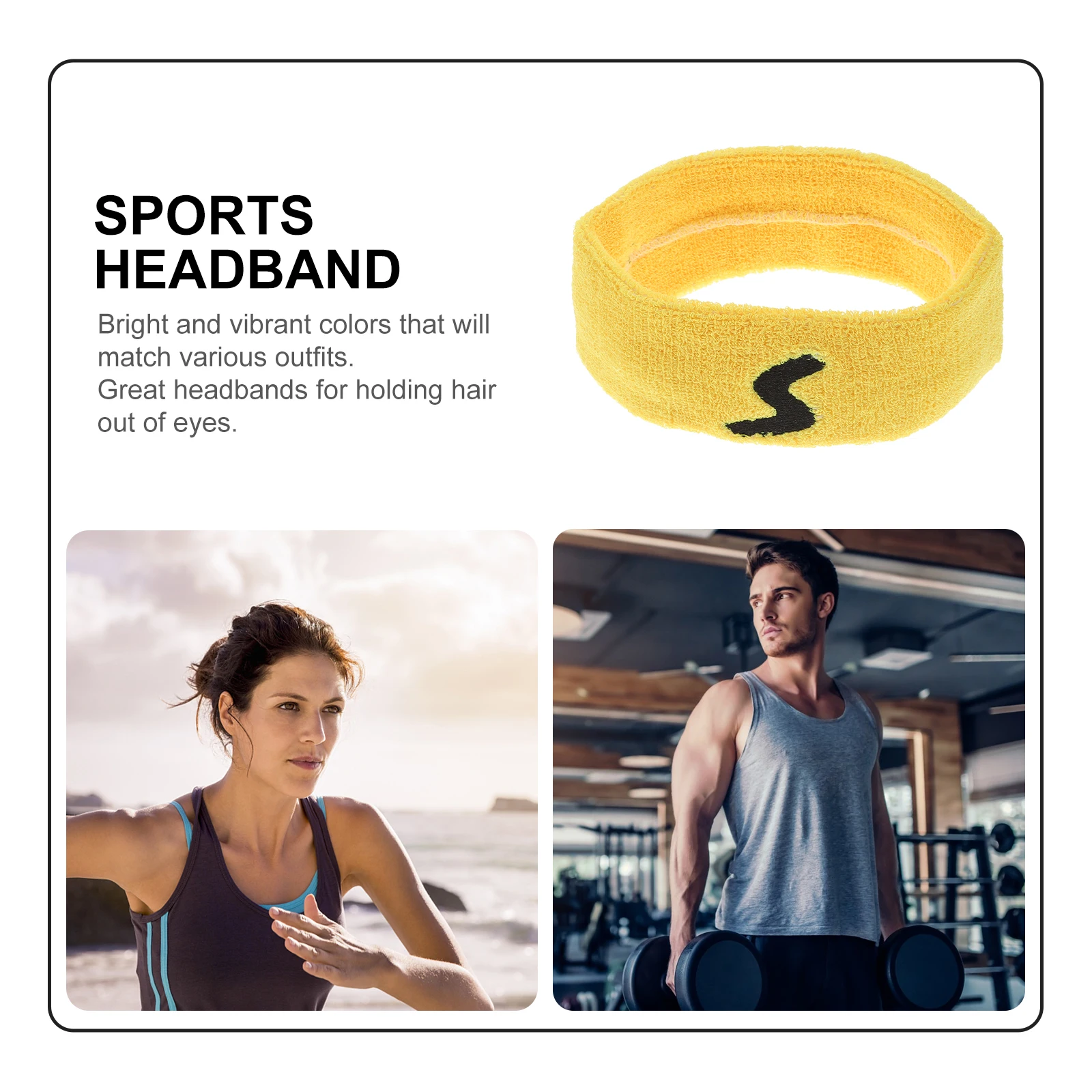 

Yoga Headband Knitting Hair Bands Elastic Hairband Sports Headbands Absorb Sweat