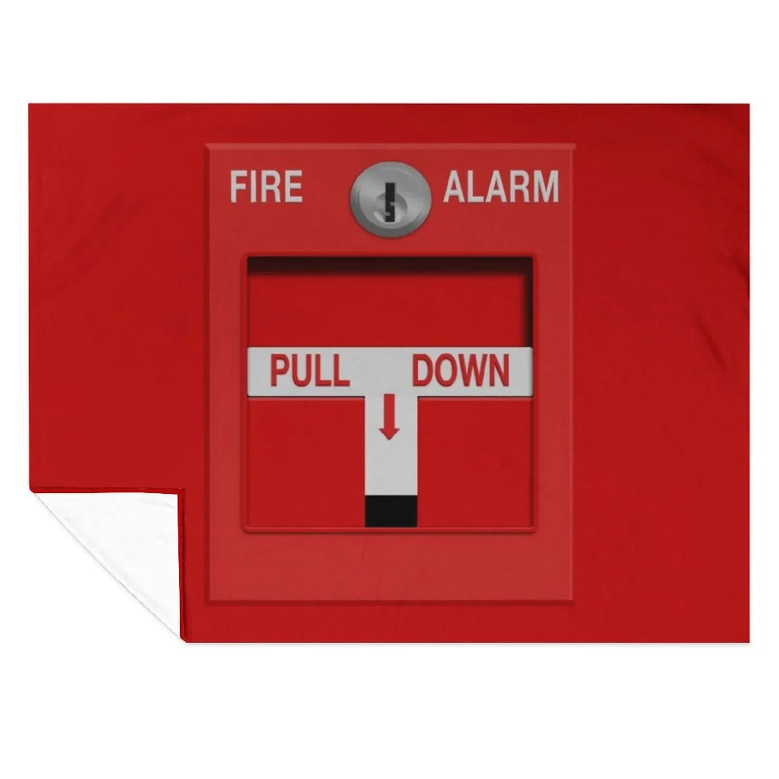 

Fire Alarm Pull Station Throw Blanket Luxury Designer Thin Retros Heavy Blankets