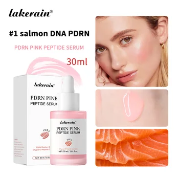 30ml Salmon PDRN Pink Peptide Facial Serum Deep Moisturizing Long-Lasting Hydration Pink…