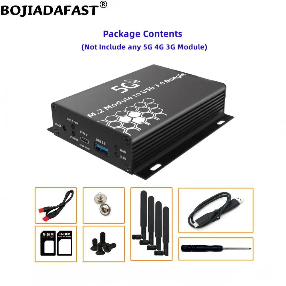 Imagem -06 - Adaptador de Módulo sem Fio com Slot para Cartão Sim Cabo Ngff M.2 Key-b para Usb 3.0 4antena Estojo de Proteção para 5g 4g Lte Gsm Wwan Modem