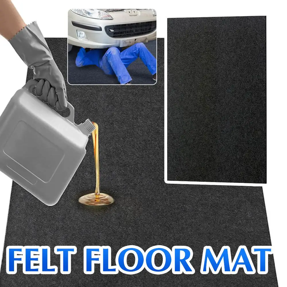 91.5*152.5cm Car Repair Mat Linoleum Floor Mat Waterproof Tools Oil Hand Mat Workshop Mat Garage Absorb Accessories Collect V2Y0