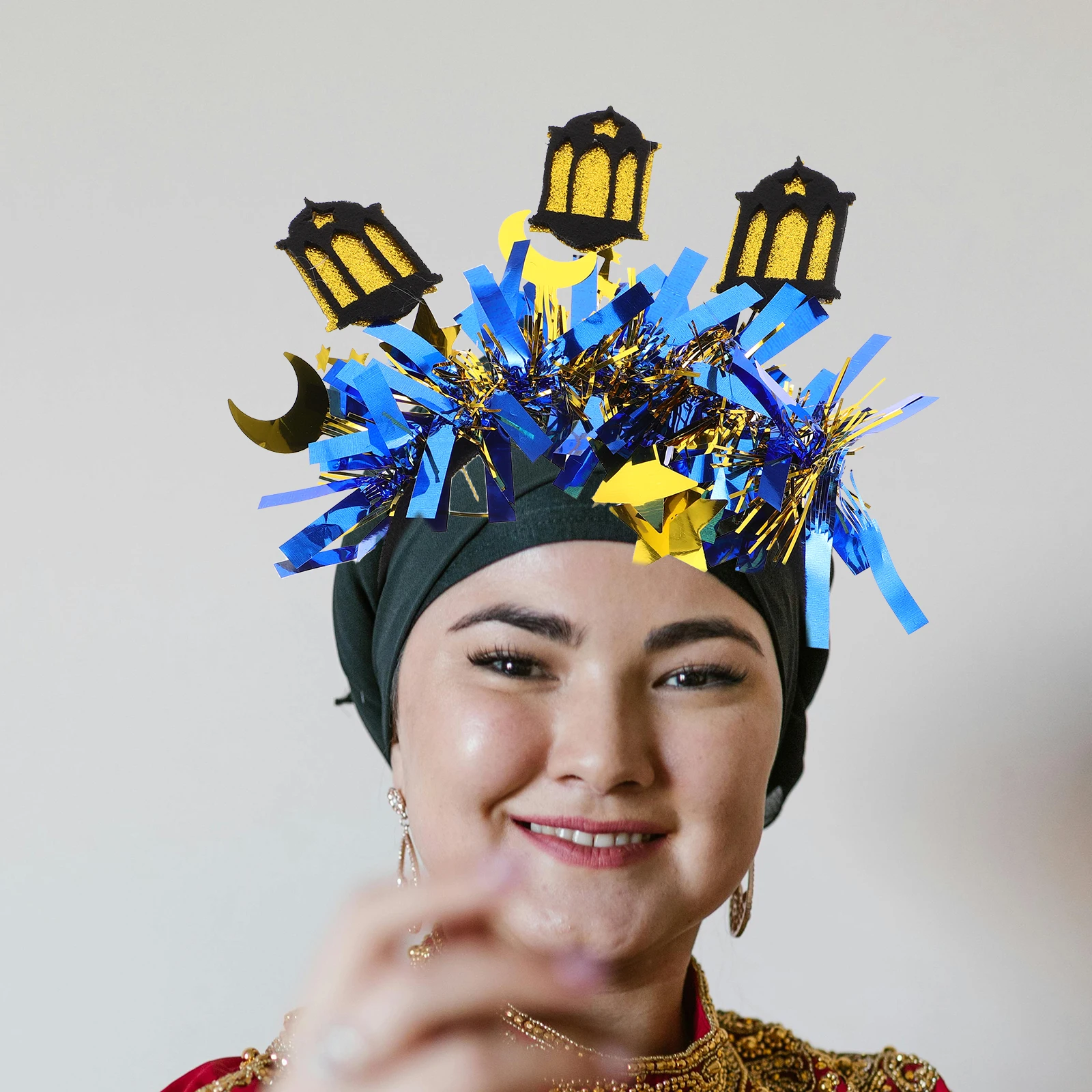 

Ramadan Festival Headband Bride Party Headbands Moon Eid Mubarak Plastic Headdress Woman