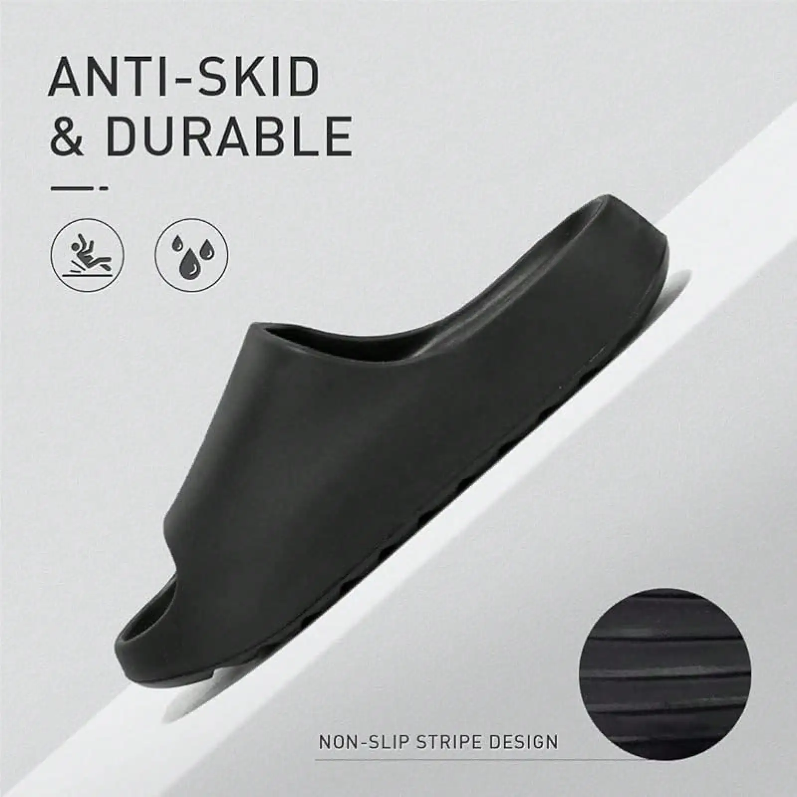 

Cloud Slides For Women And Men Platform Slides Non-Slip Quick Drying Soft Thick Sole Open Toe Sandals Ideal For Indoor & Outdoor