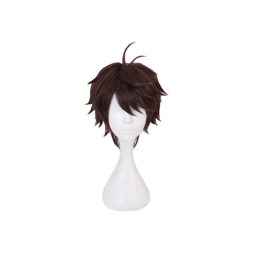 

High Quality Haikyuu Oikawa Toru Cosplay Wigs Anime Dark Brown Short Synthetic Hair Party Carnival Props