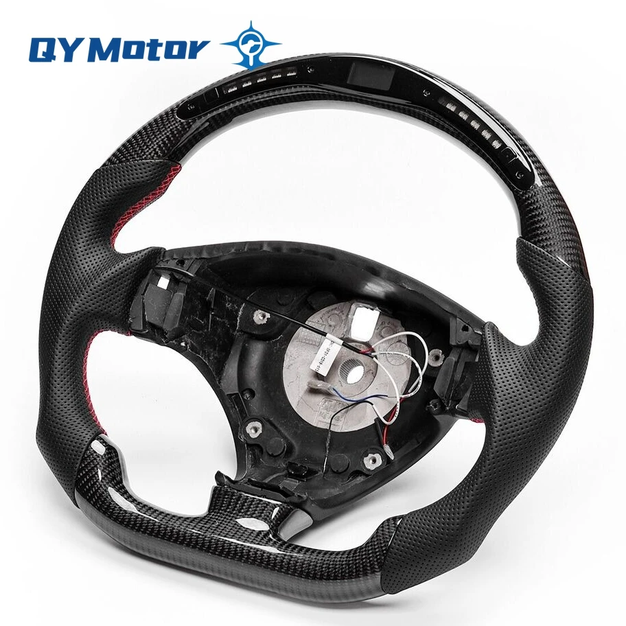 LED Display Real Carbon Fiber Steering Wheel For Maserati Granturismo Ghibli,Levante Turismo Quattroporte GranCabrio GT