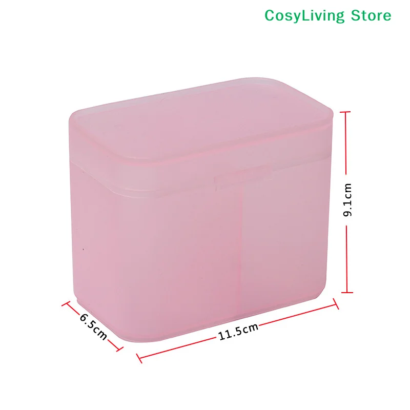 [CL]Cotton Pads Swab Nail Wipes Makeup Brushes Organizer Storage Box Holder Container Case Independent Double-Compartment[CL] view 6