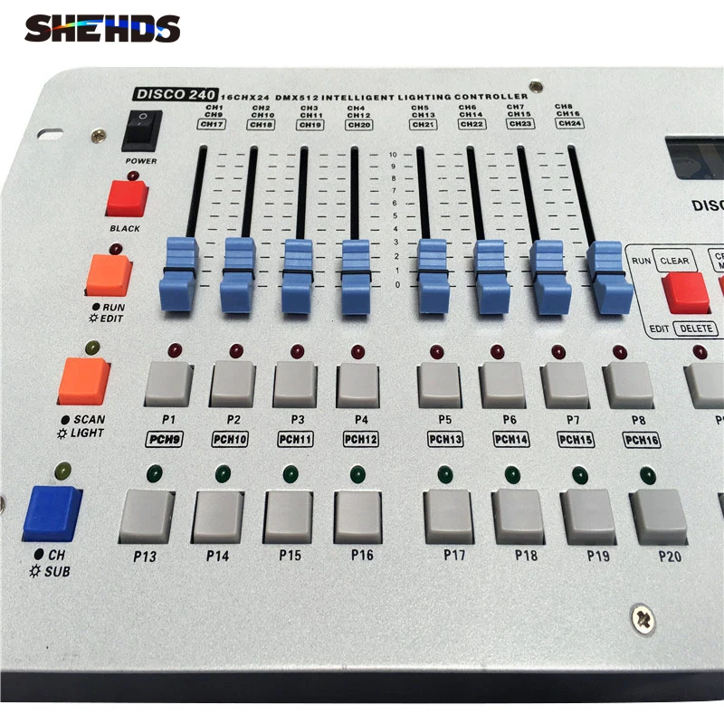 SHEHDS 24 Channels Disco 240 DMX Controller For Disco Nightclub Party DMX Lighting Console DJ Moving Head Light Par Light