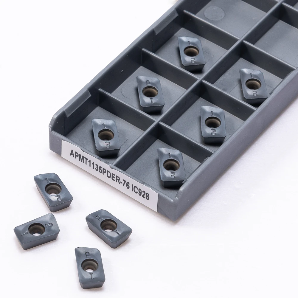 High Quality APMT1135 PPER-76 IC928 Milling Cutter Turning Tool Carbide Inserts APMT 1135 IC 928 Face Lathe   For CNC