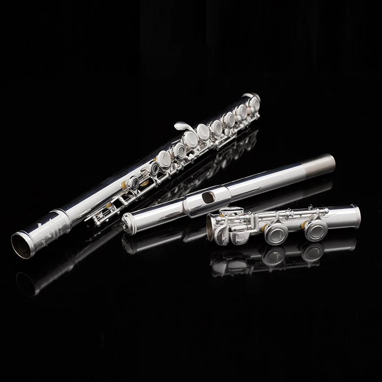 

Hot Sale High Quality Silver Plated 16 Hole Flute