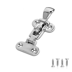 Marine Grade Boat Door Hatch 316 Stainless Steel Anti-Rattle Latches, Lockable Hold Down Clamp Latches