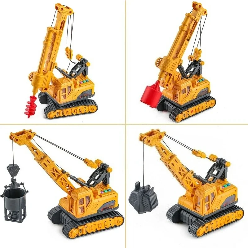 Inertial pile driver, ground drilling machine, tower crane crane, simulated construction vehicle for children