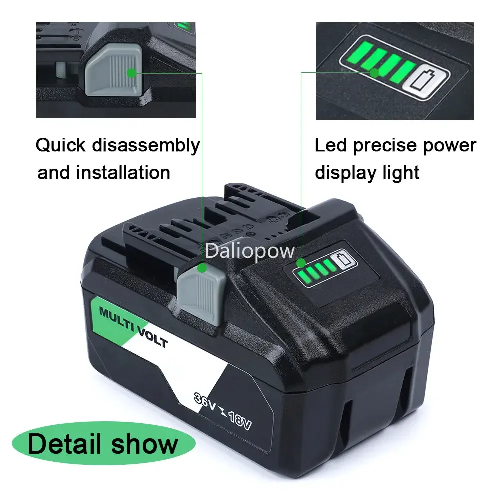 BSL36A18 BSL36B18 Li-ion MultiVolt 18V 6Ah/36V 3Ah Rechargeable Battery for Hikoki Hitachi 18V 36V Power Tools BSL1830 BLS1840