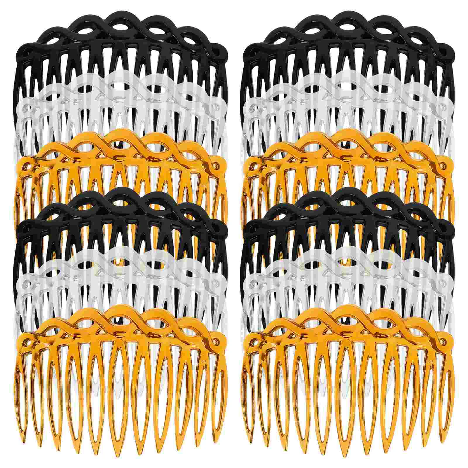 

12 Pcs Girls Hair Accessories Comb Headpieces Clip for to Weave Side Combs Women Clips Women's