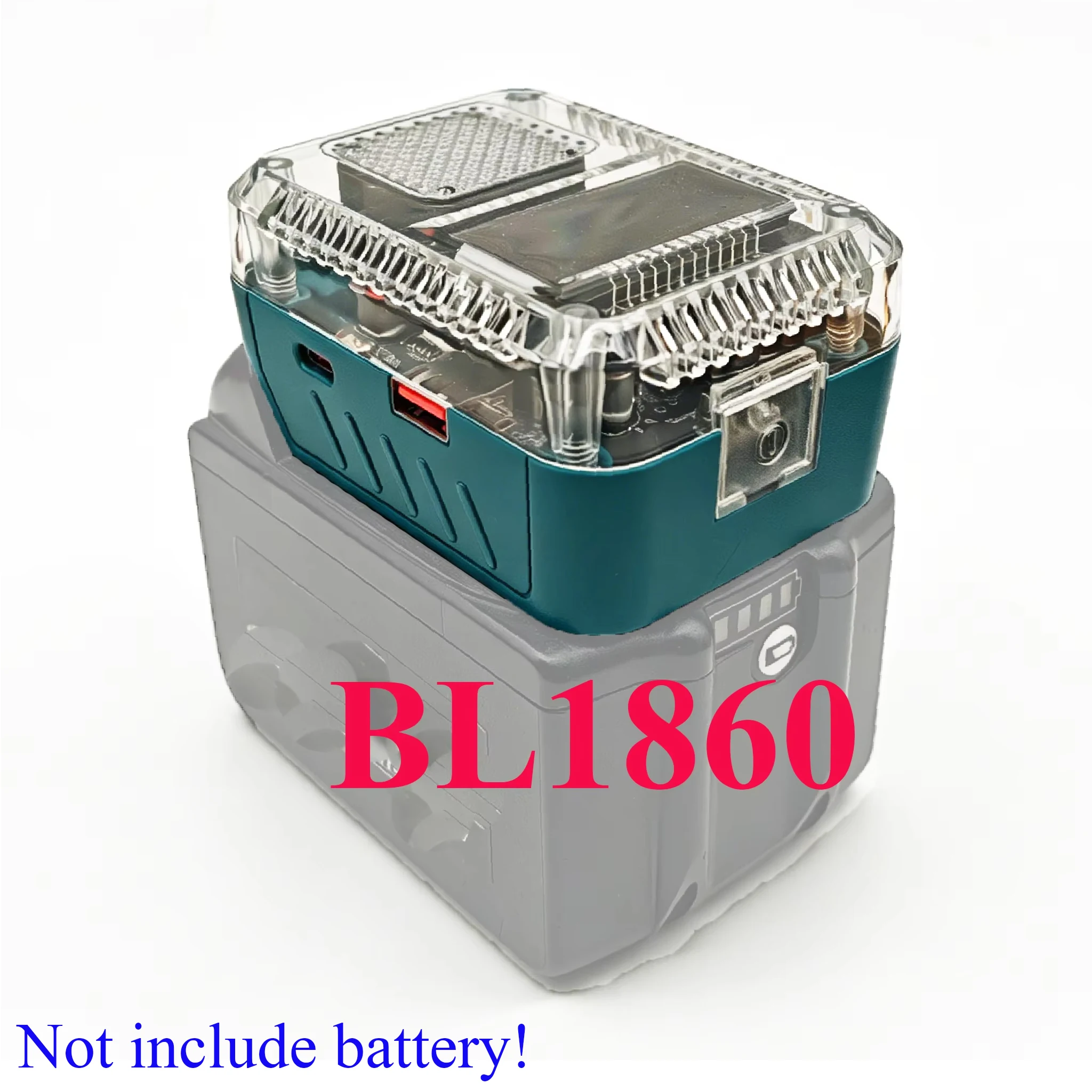 For Makita Lithium Battery For DeWalt For Milwaukee For M18 For Bosch Digital Display Adapter Converter Charger USB C Power Bank