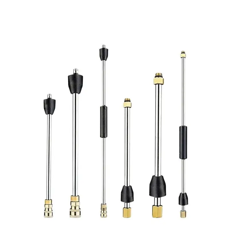 Extension Wand For High Pressure Wash Spray 15-30cm M14 Thread/1/4 Quick Connect Car Wash Accessory Cleaning Tool