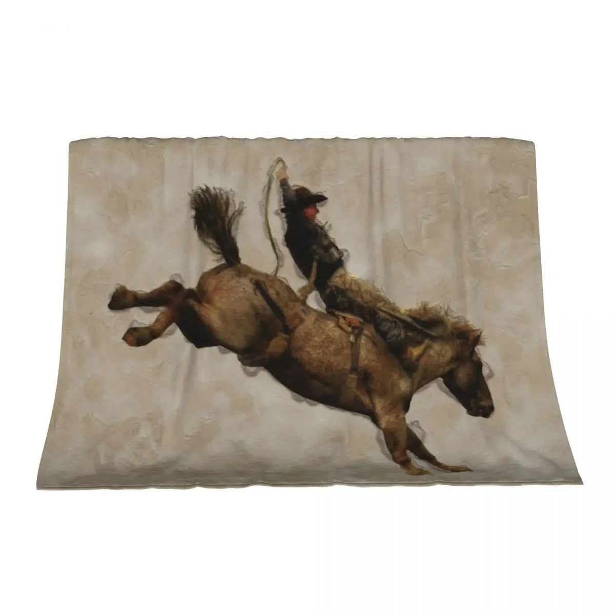 

Bucking Bronco Rodeo Cowboy Throw Blanket heavy to sleep Sofa Throw for winter Luxury Thicken Blankets