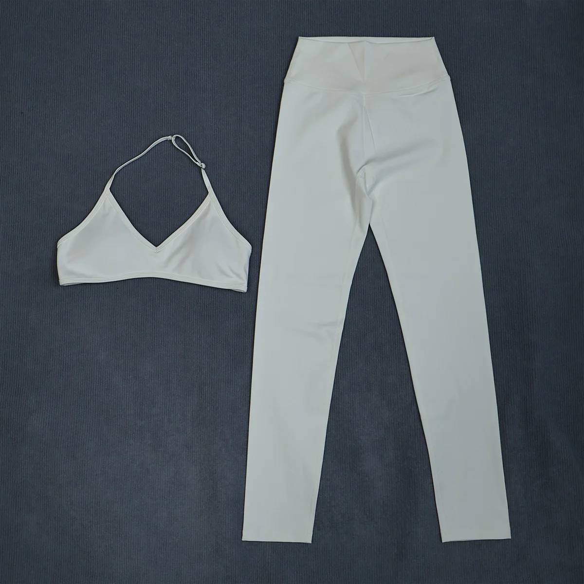 Ctenkevet Hochgeschnittenes Damen-Yoga-Set Schnelltrocknend Atmungsaktive Sommer-Trainingskleidung für Outdoor-Aktivitäten Laufen und Fitness – Detail 17