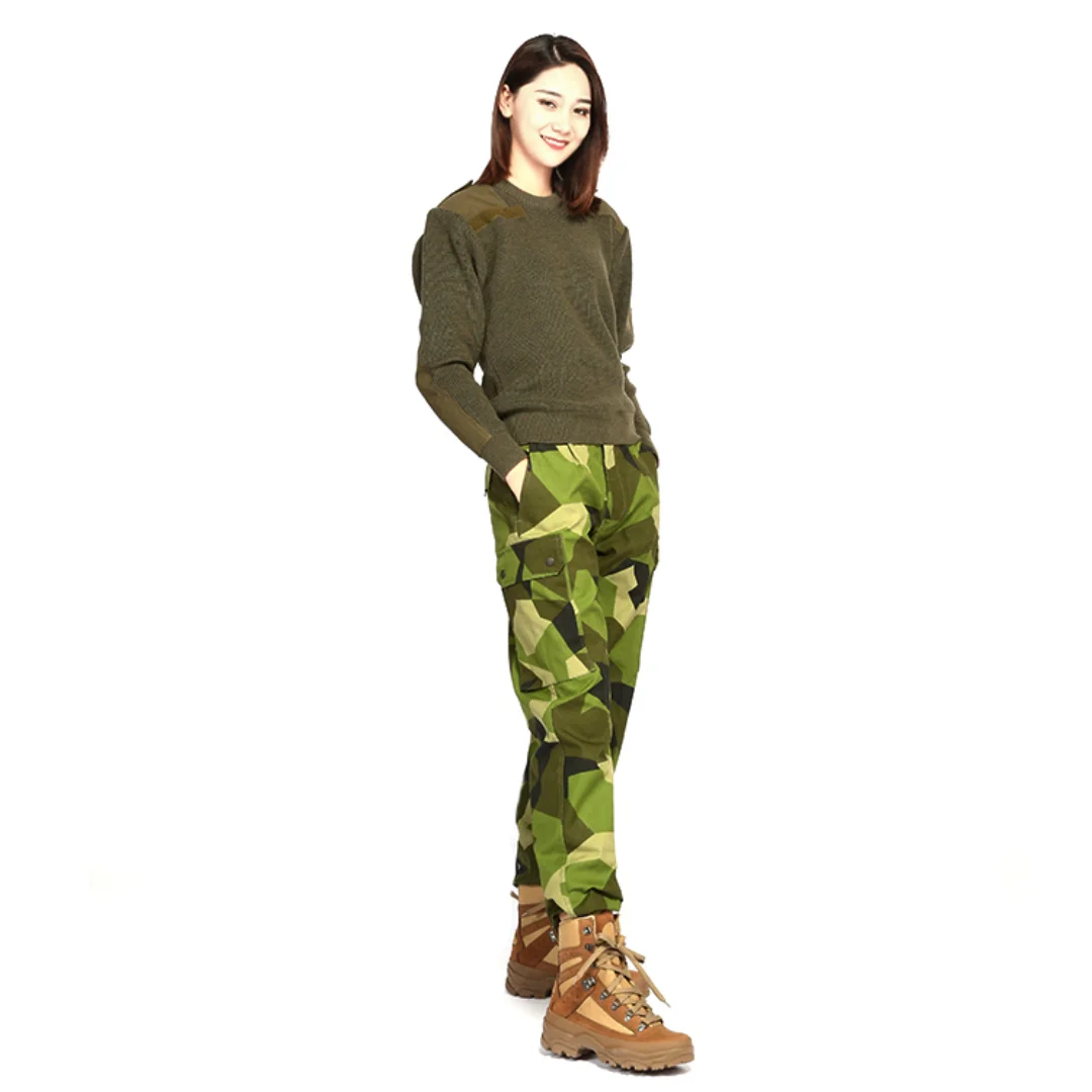 Swedish M90 Geometric Camouflage Tactical Pants BDU Pant Type