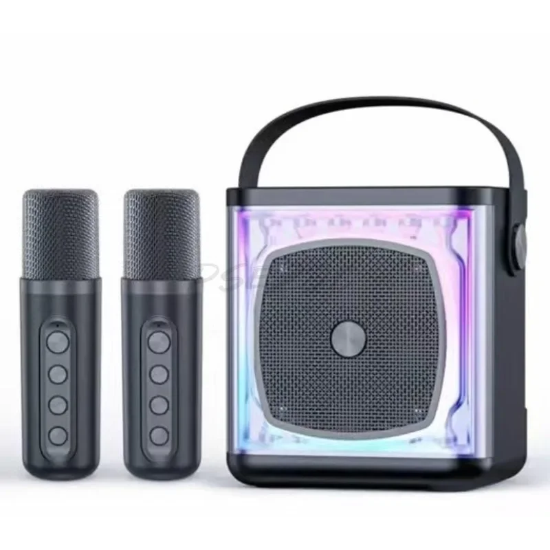 YS-308 Karaoke Speaker with Wireless Microphone Sound Changing Function Support TF Card U Disk Home Stereo Bluetooth Subwoofer