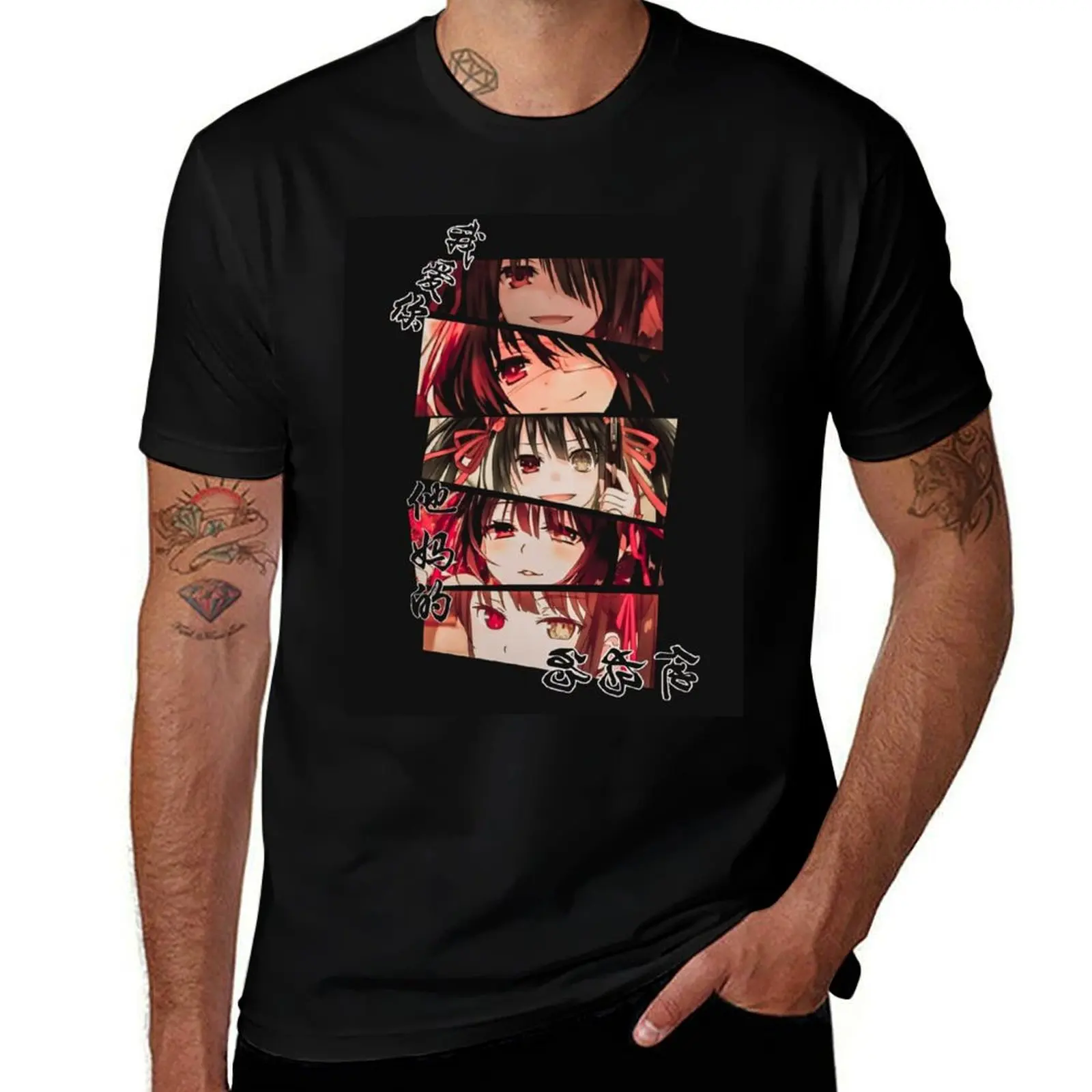 

Tokisaki, Kurumi, Date a Live T-Shirt t shirts with prints men t shirt cotton 100%