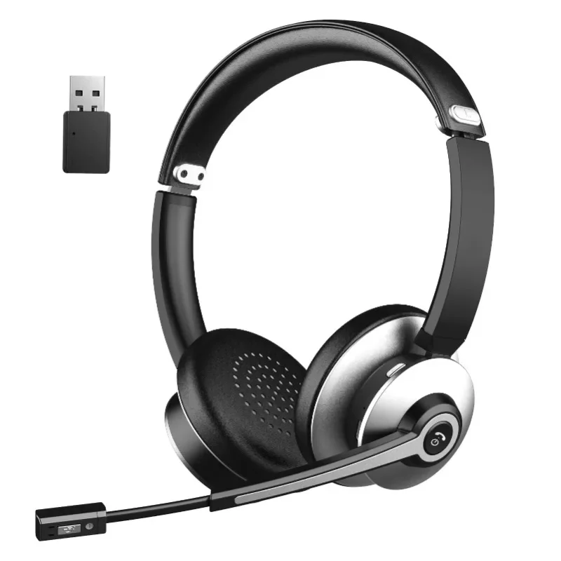 

Latest 2024 model Hands Free Wireless Headset Type-C Noise Cancelling Headphones with Microphone