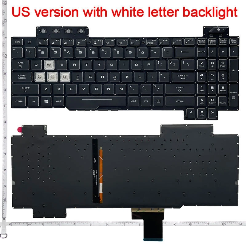 キーボード ASUS / LED BACKLIT USB GAMING KEYBOARD US Keyboard for ASUS ROG FX80 FZ80 FX95 FX95D GL504 ZX80G FX504