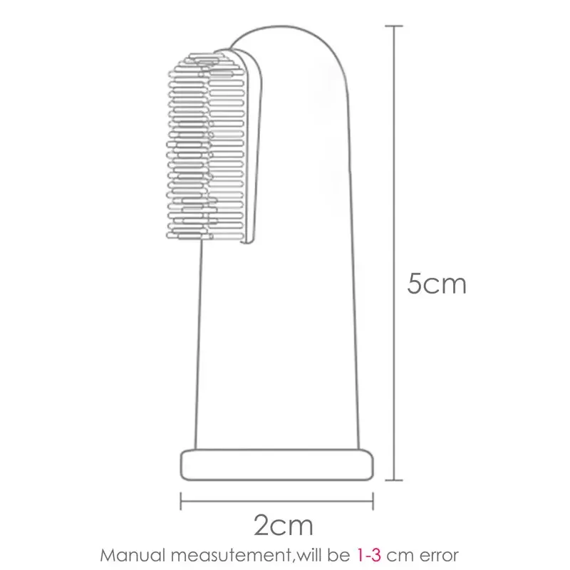 Denti per bambini Spazzola per la pulizia dell'igiene orale Spazzolino per la salute del bambino Spazzolino per le dita Articoli per neonati Accessori portatili da viaggio